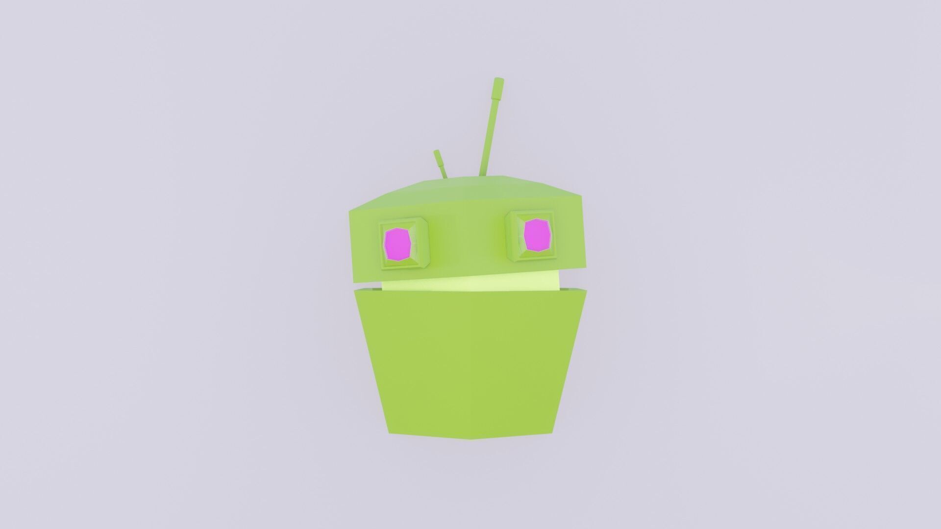 Robot Game Low Poly Low-poly 3D model_3