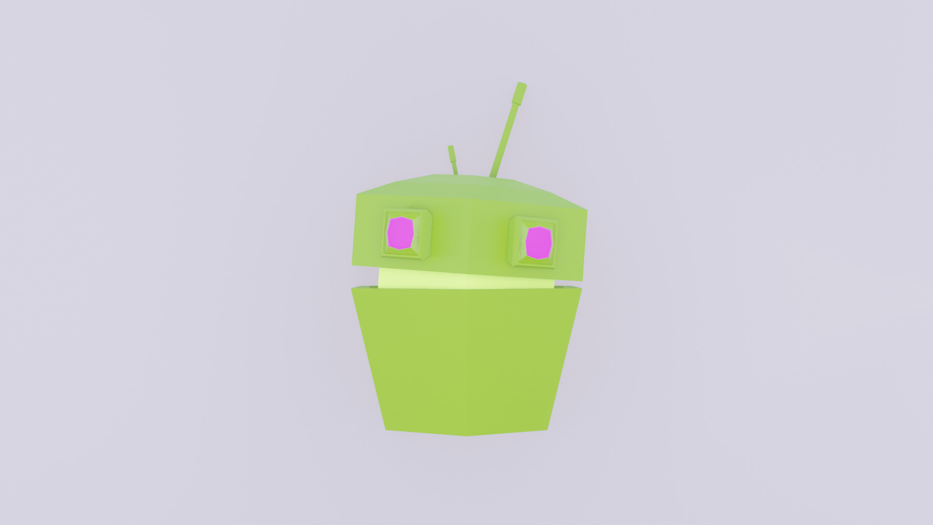 Robot Game Low Poly Low-poly 3D model_5