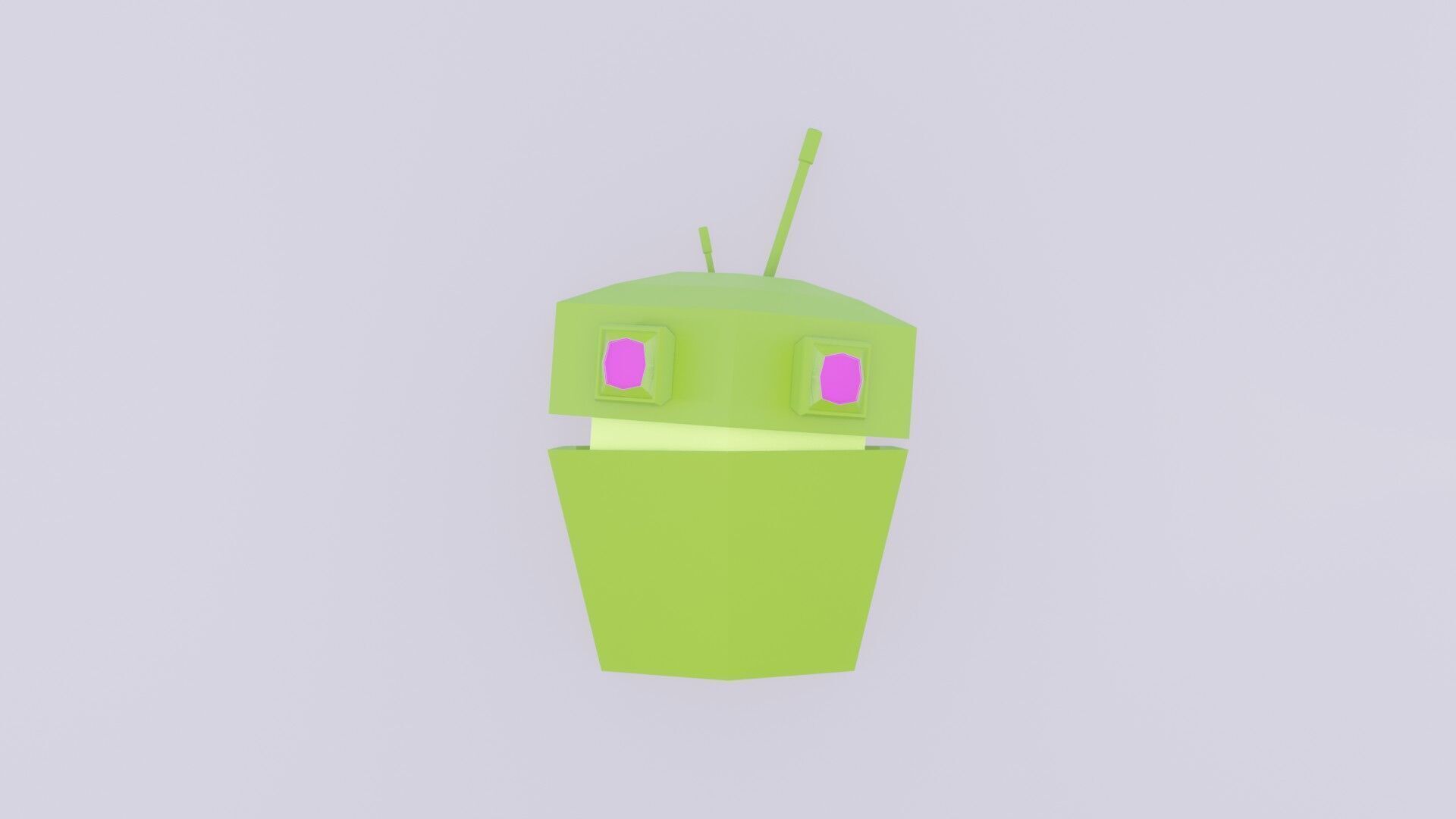 Robot Game Low Poly Low-poly 3D model_6
