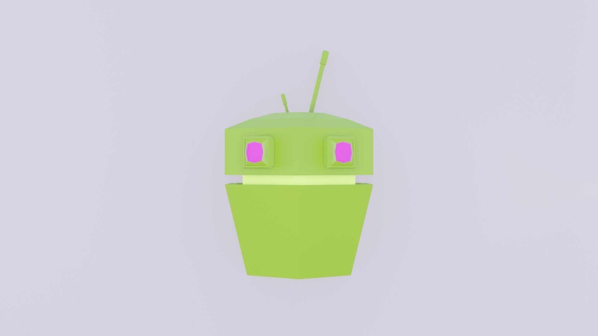 Robot Game Low Poly Low-poly 3D model_2