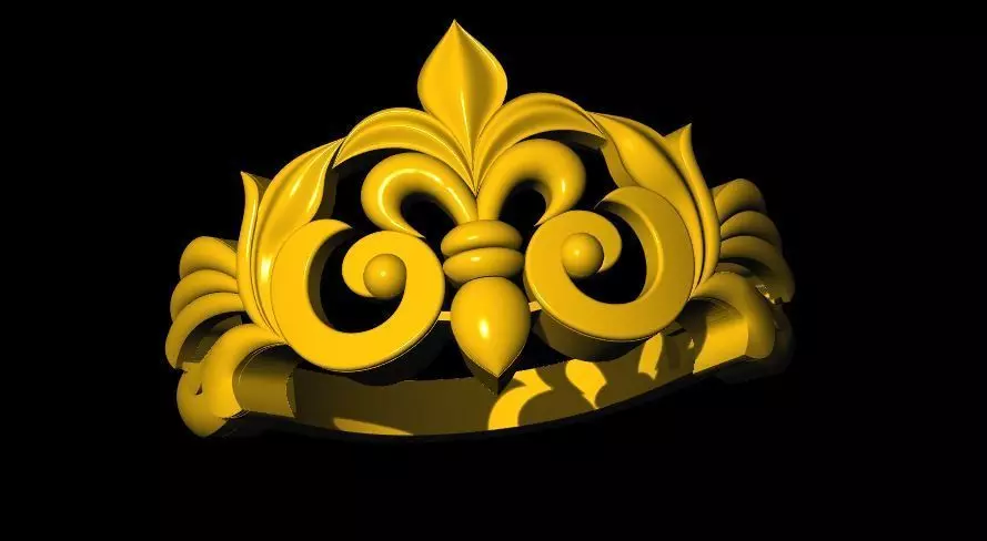 crown ring 3dm file 3D print model_0