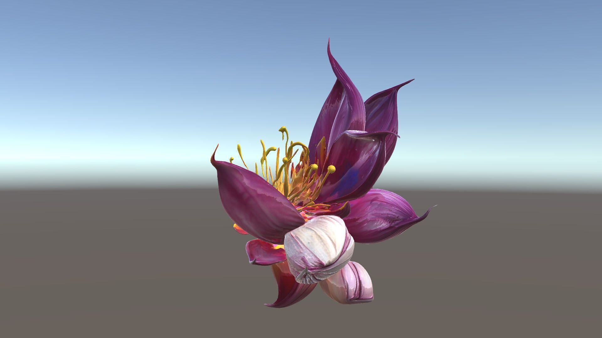 Exotic Flower Model Pack with PBR Textures Low-poly 3D model_5