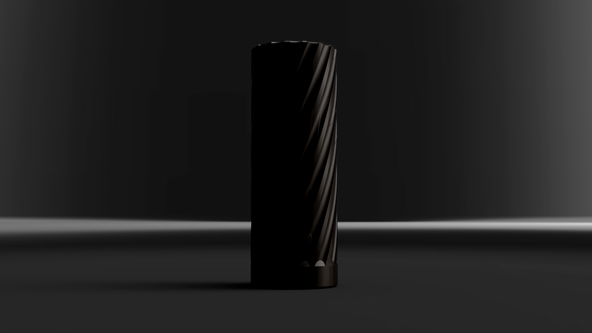 Tubus Spiral Vase 3D Model Modern Cylinder Vase STL File 3D print model_5