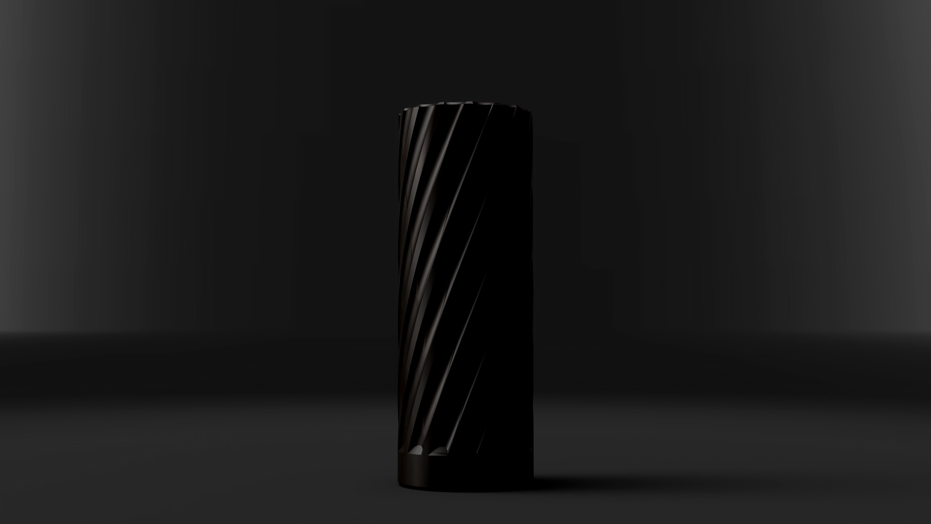 Tubus Spiral Vase 3D Model Modern Cylinder Vase STL File 3D print model_2