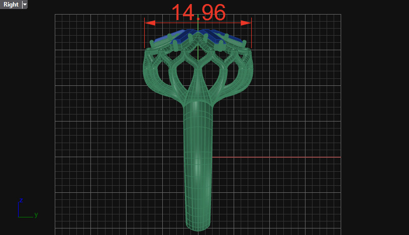 Cluster ring 3D print model_17