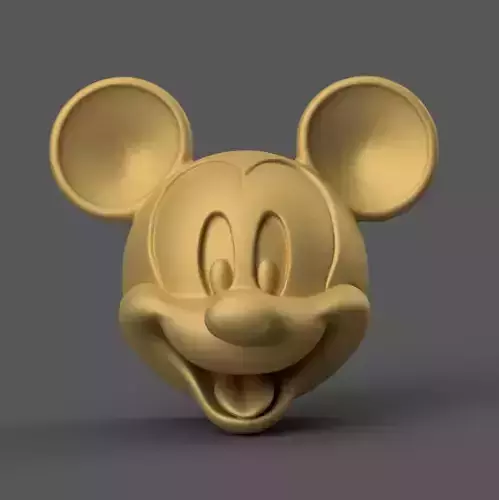 Cute Cartoon Mouse Wall Art STL for Magnet or Decor