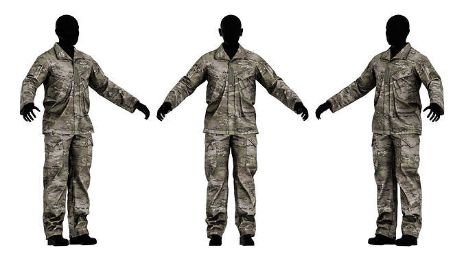 CRYE PRECISION GB4 FIELD UNIFORM Low-poly 3D model