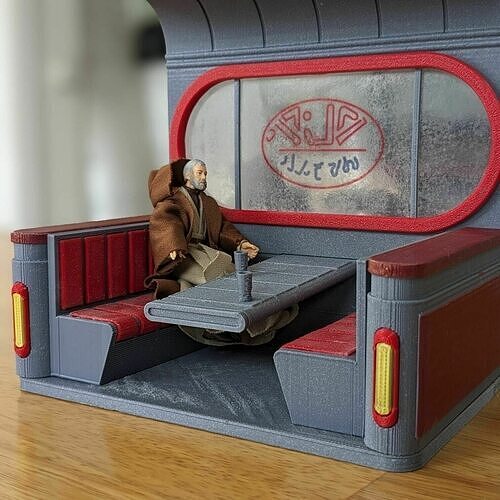 Star Wars Dexs Diner Diorama 3D print model