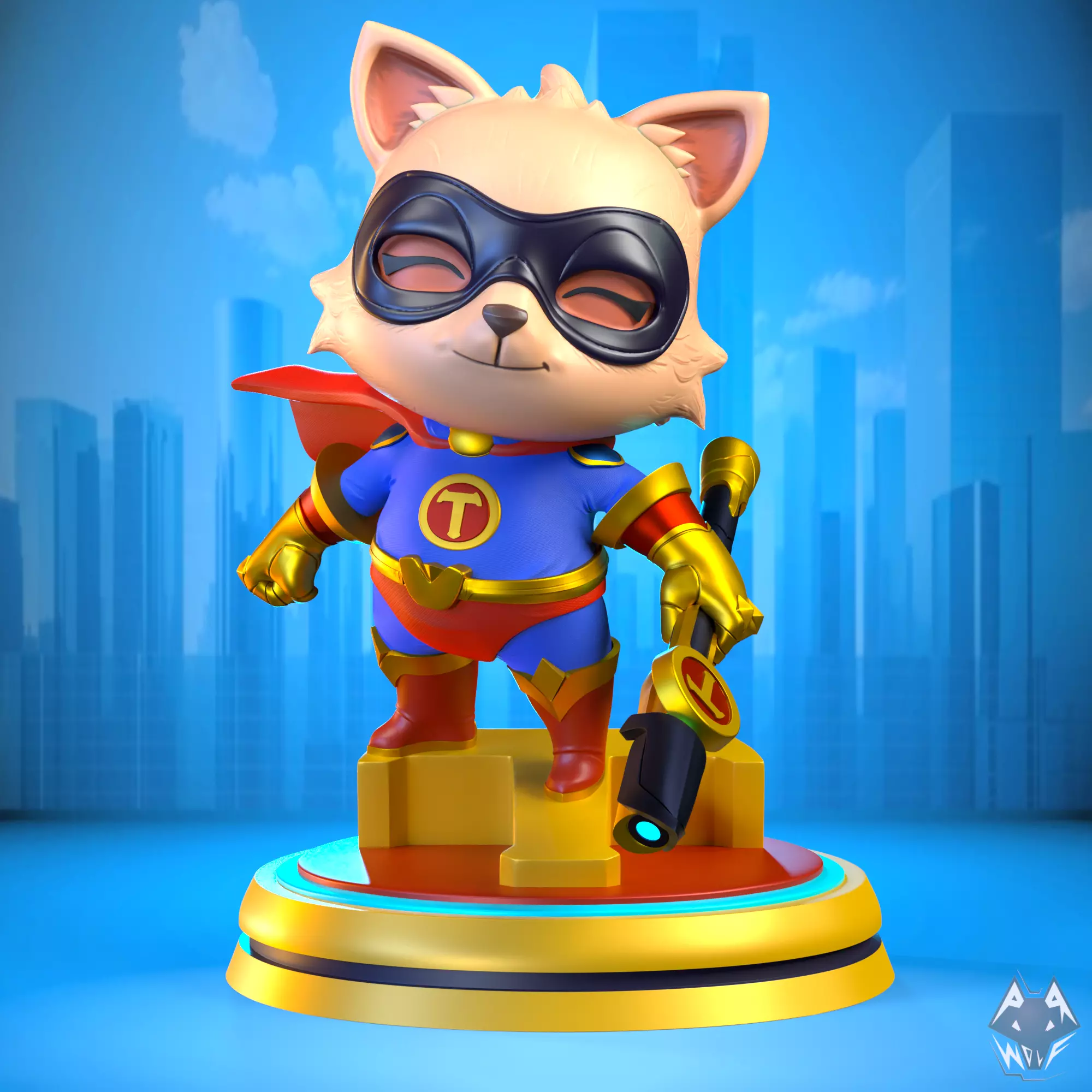 Super Teemo Fanart 3D print model