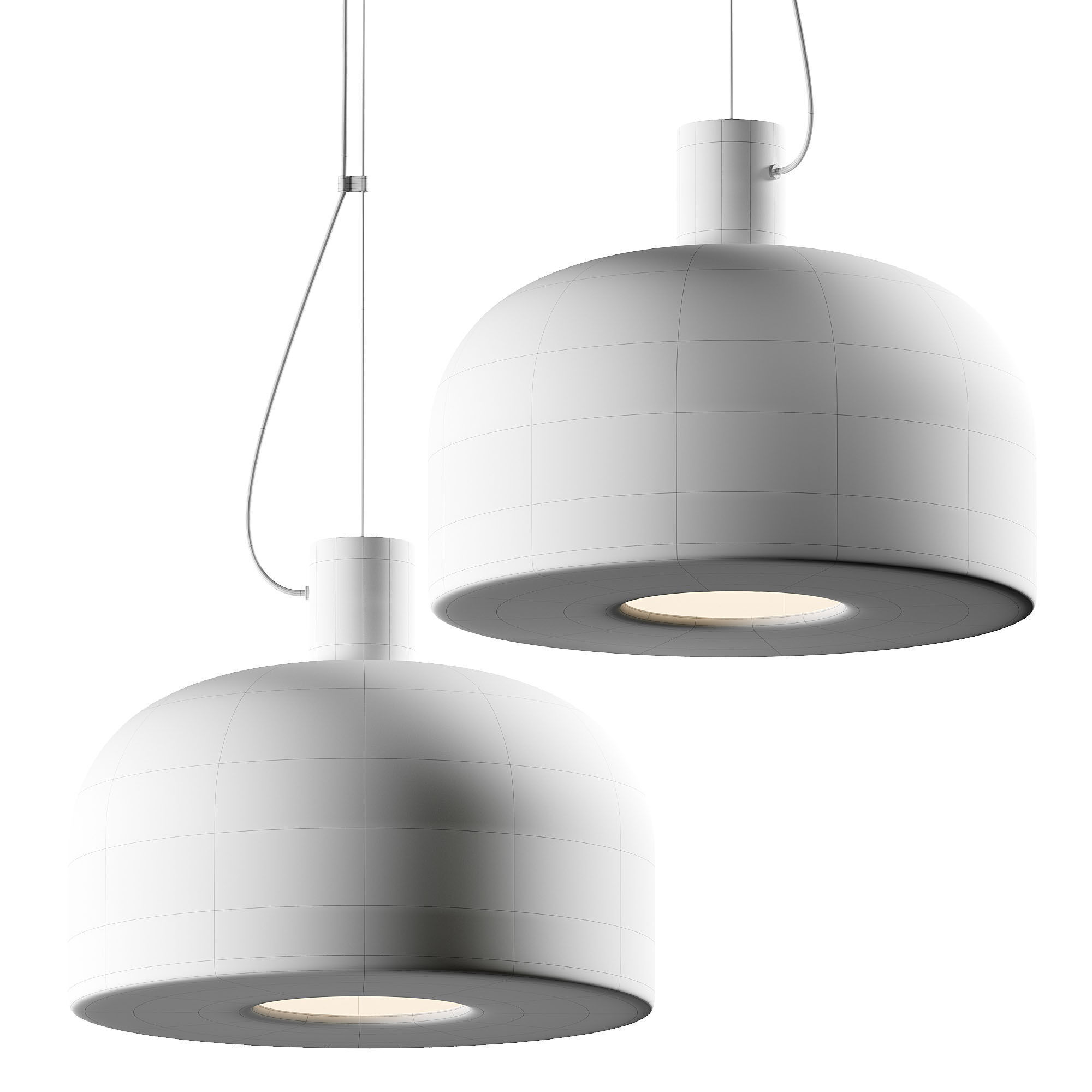 Flos Bellhop Glass S2 Pendant Lamp 3D model_5