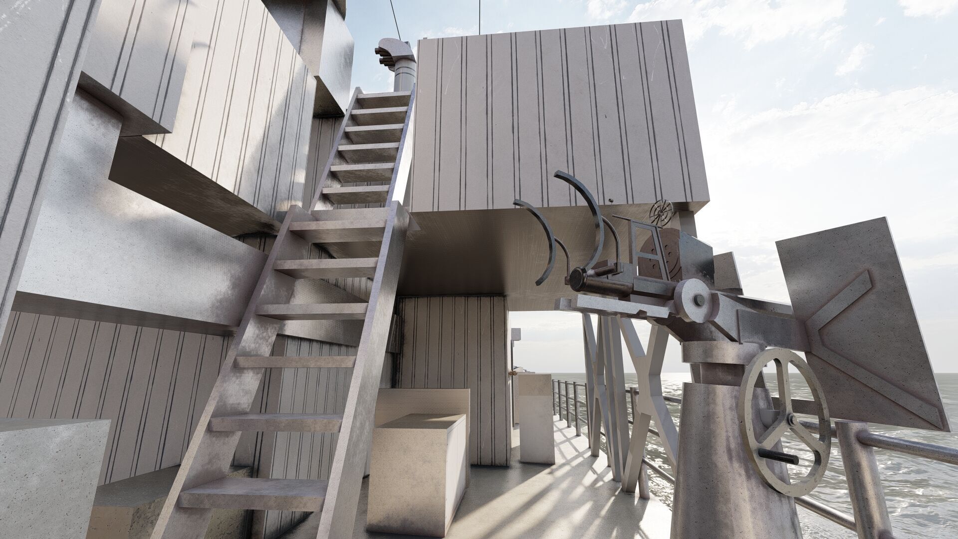 WW2 Britsh Destroyer 3D model_31