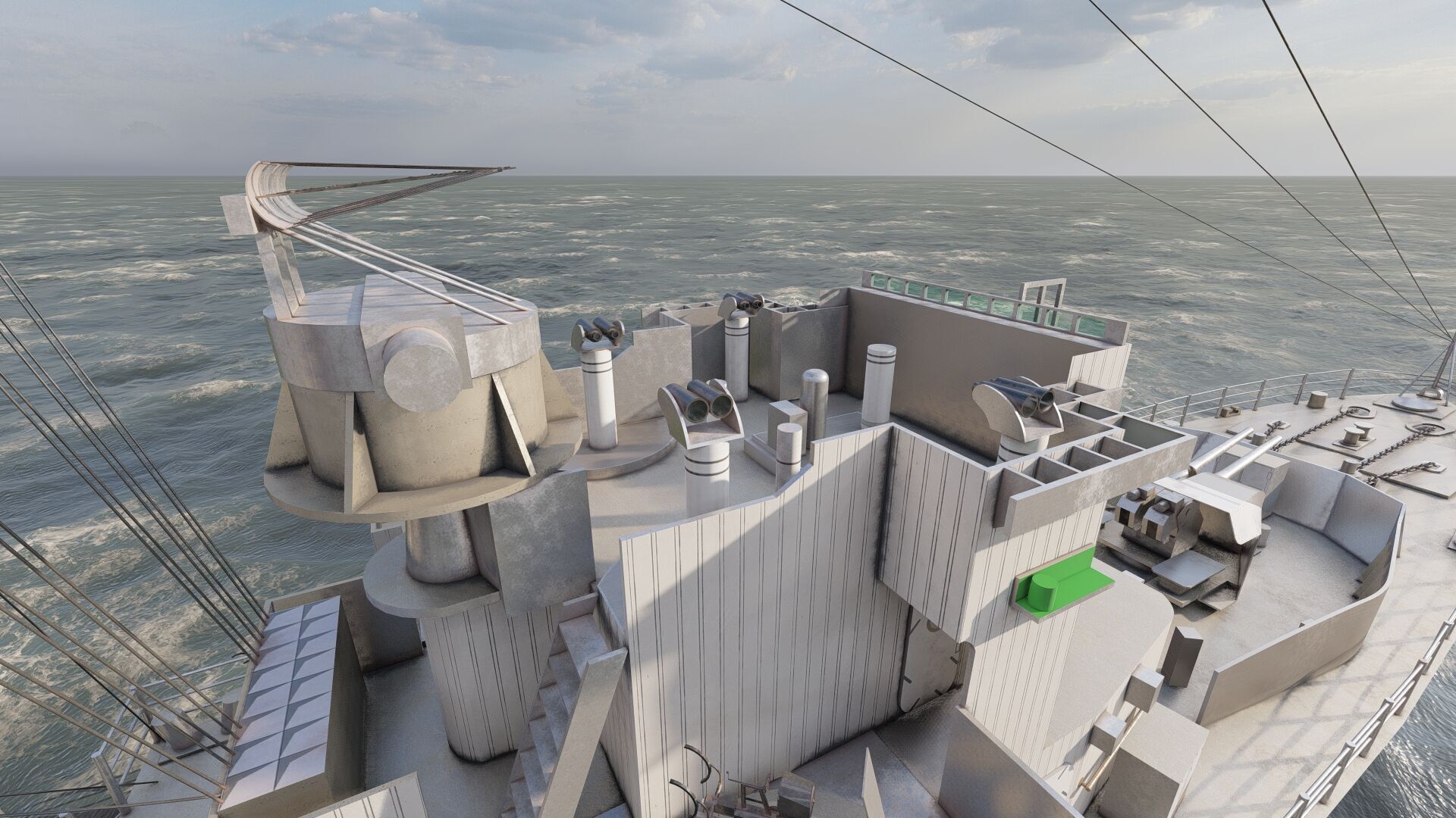 WW2 Britsh Destroyer 3D model_20