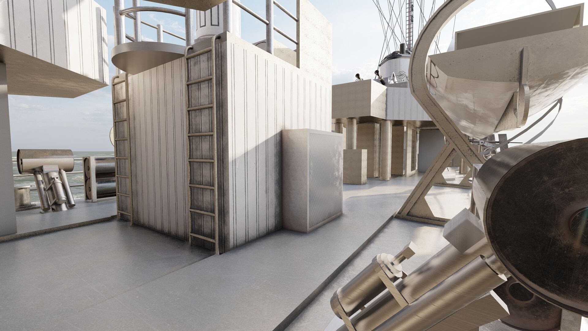 WW2 Britsh Destroyer 3D model_28