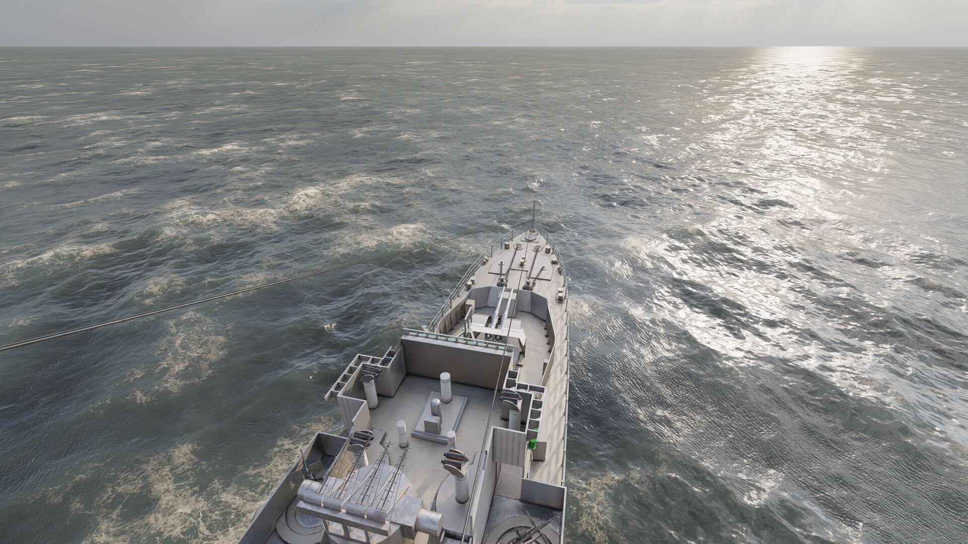 WW2 Britsh Destroyer 3D model_25