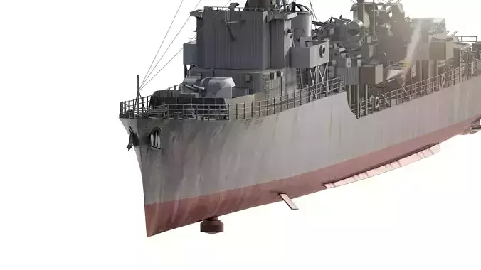 WW2 Britsh Destroyer 3D model