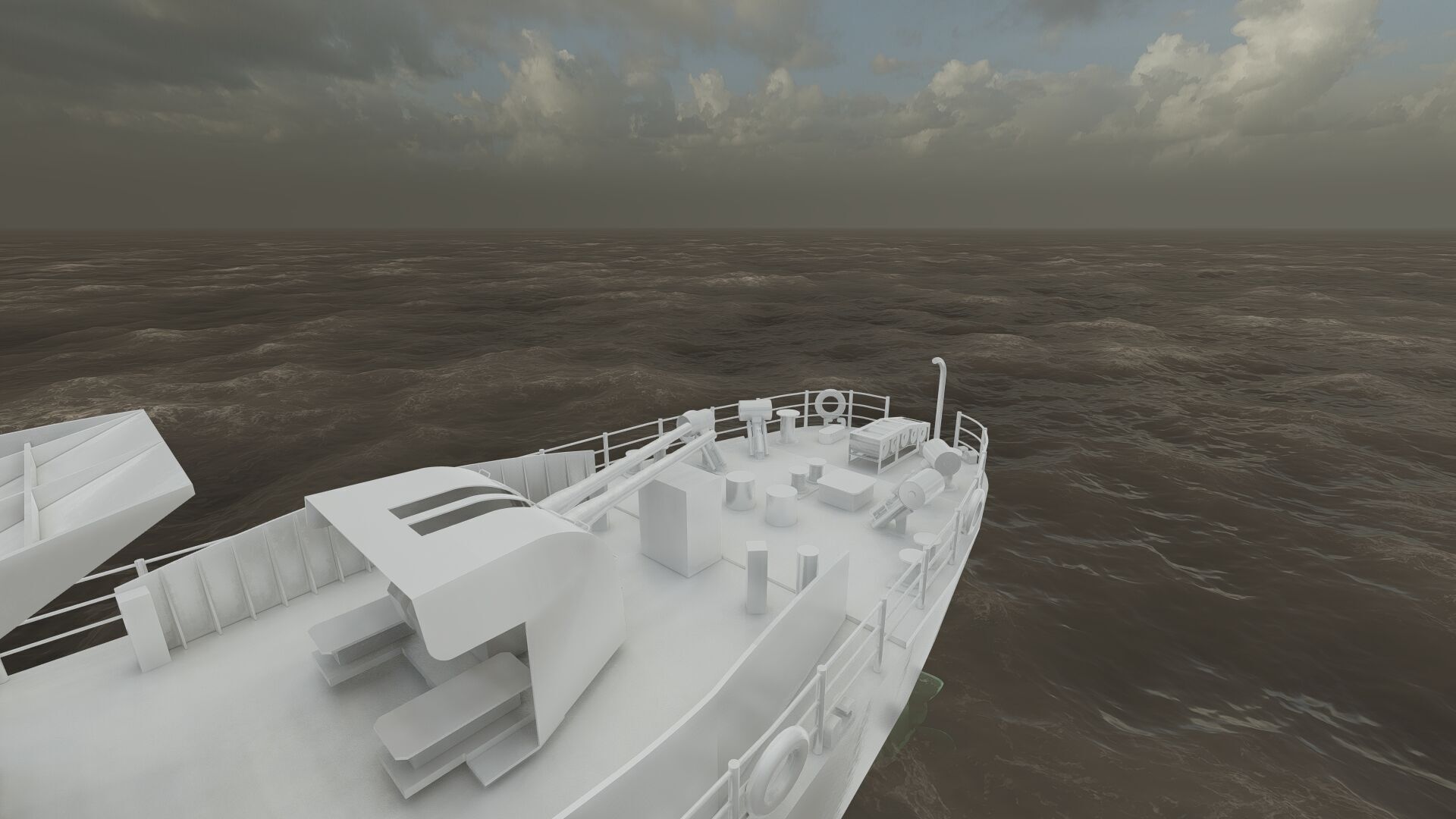 WW2 Britsh Destroyer 3D model_40