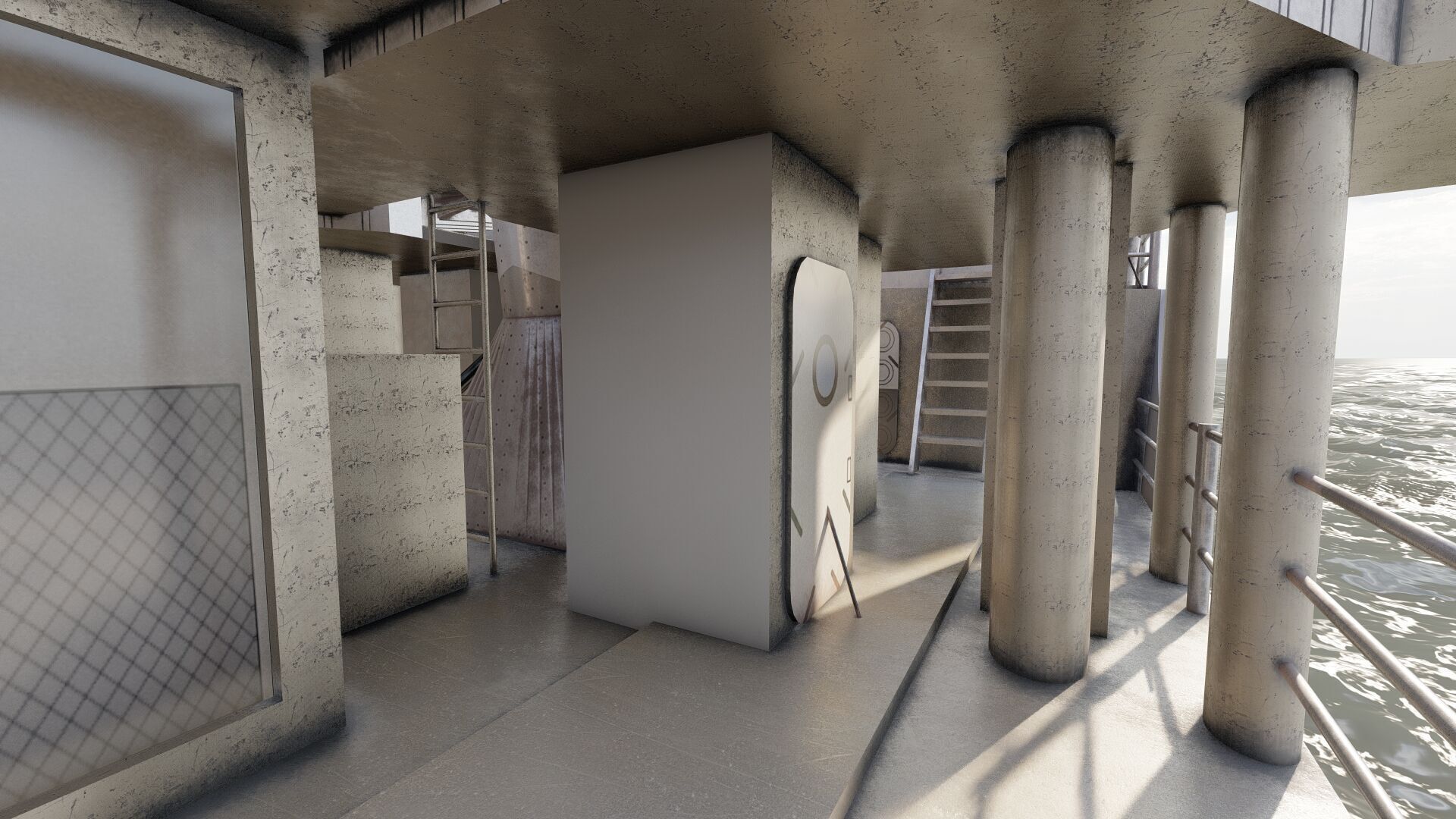 WW2 Britsh Destroyer 3D model_30