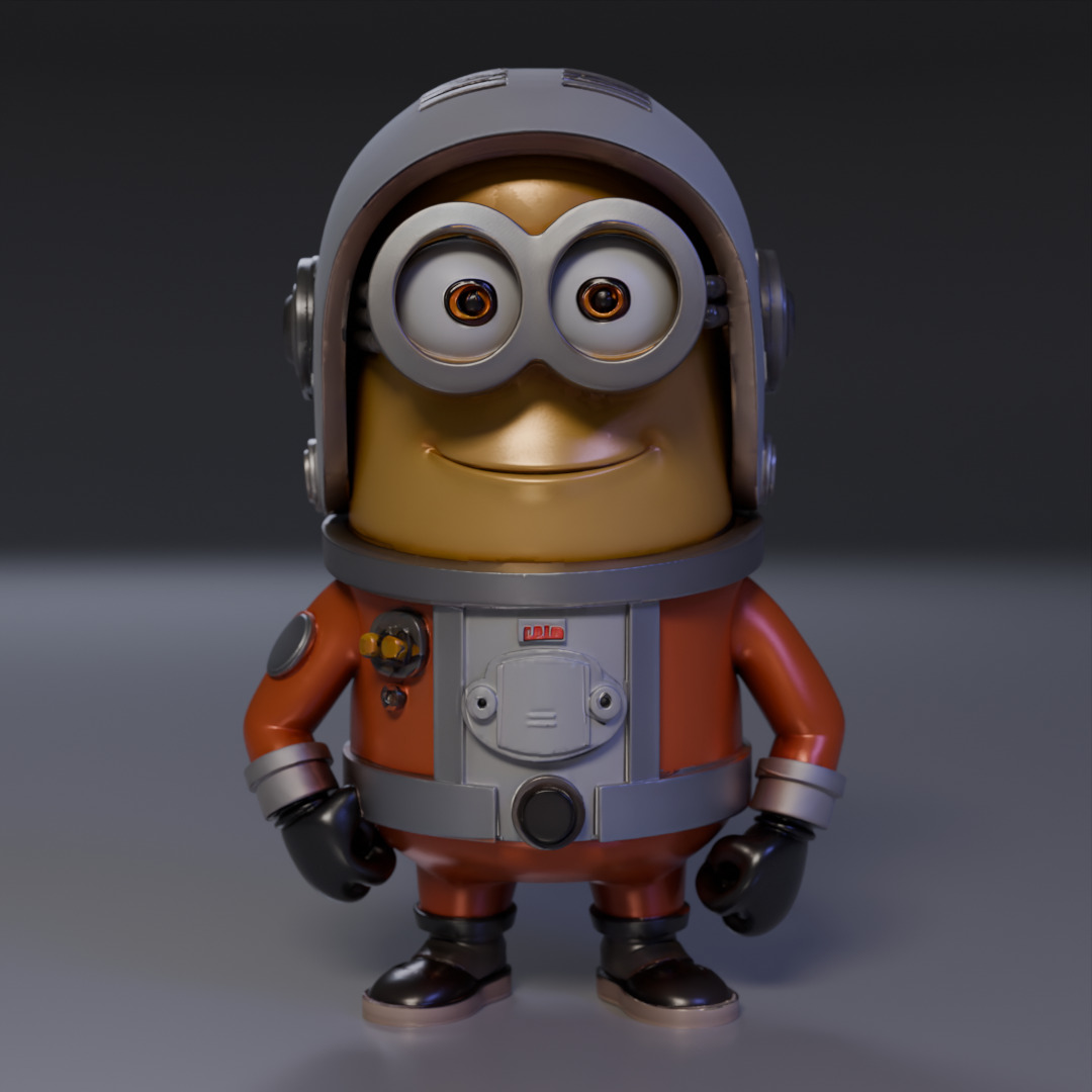 Minion Astronaut 3D print model_8