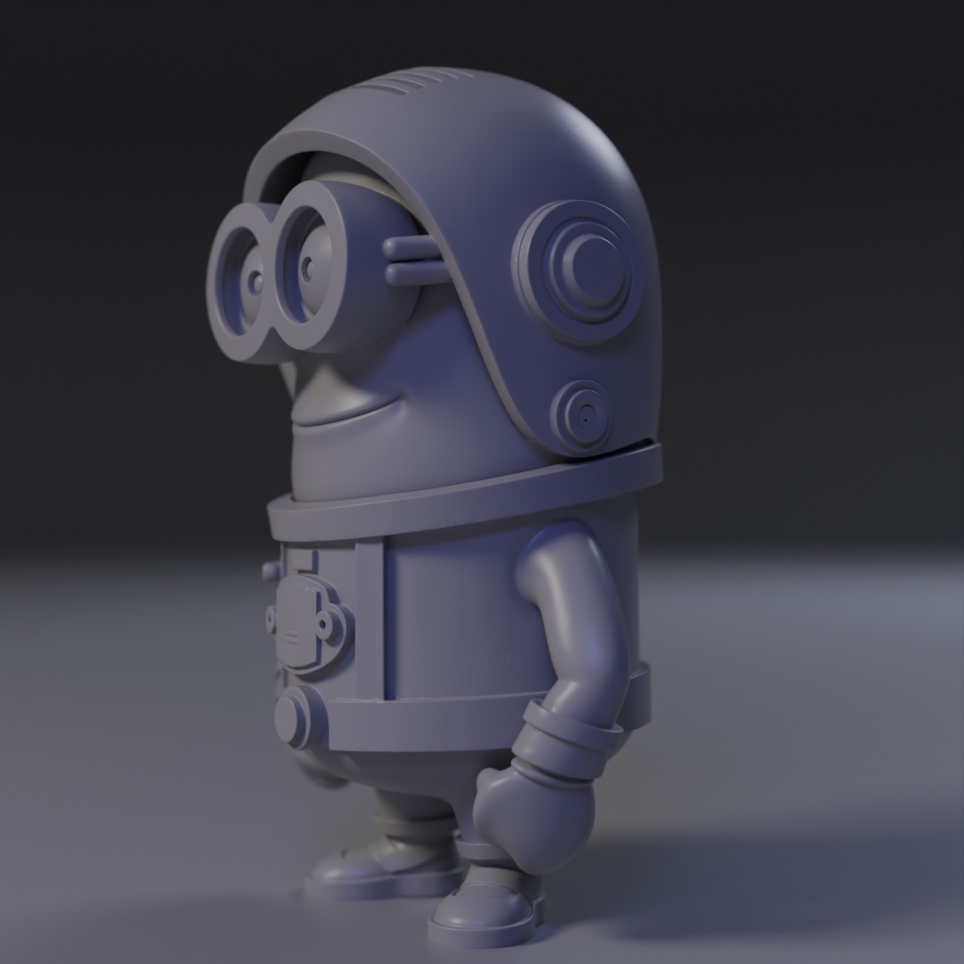 Minion Astronaut 3D print model_1