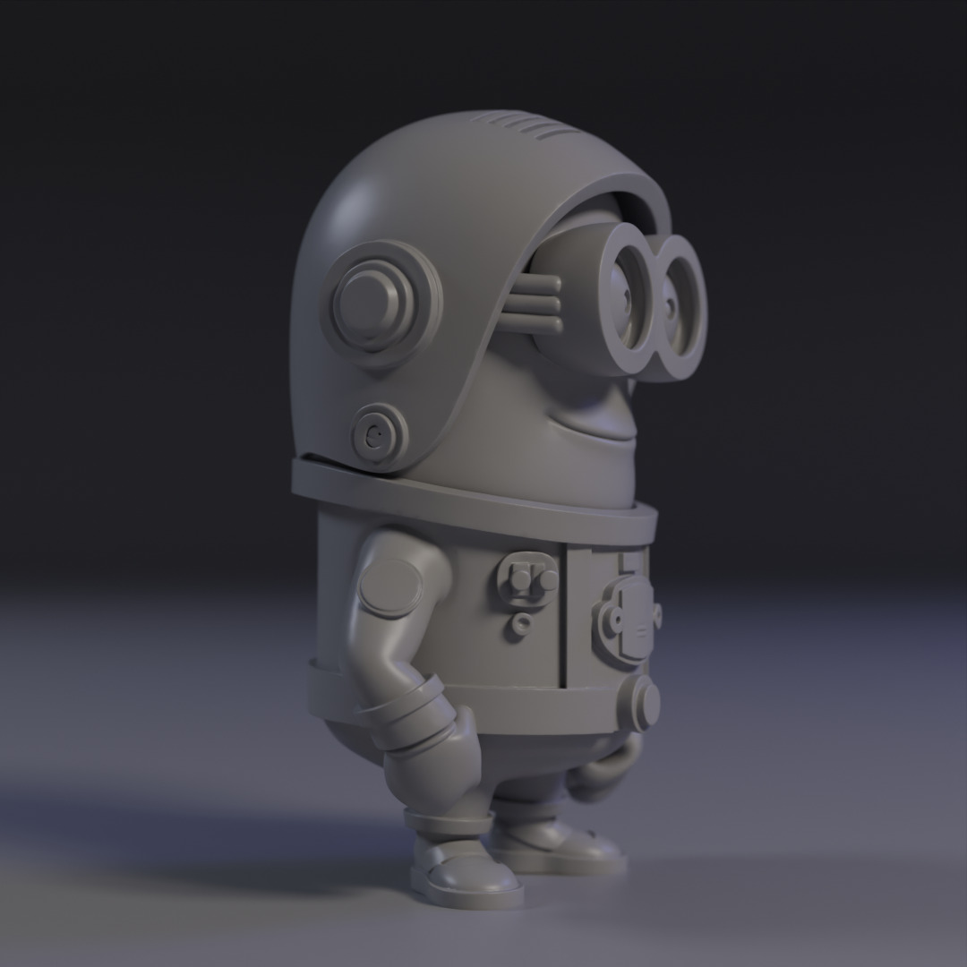 Minion Astronaut 3D print model_2