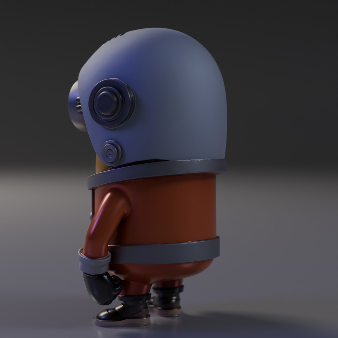 Minion Astronaut 3D print model_10