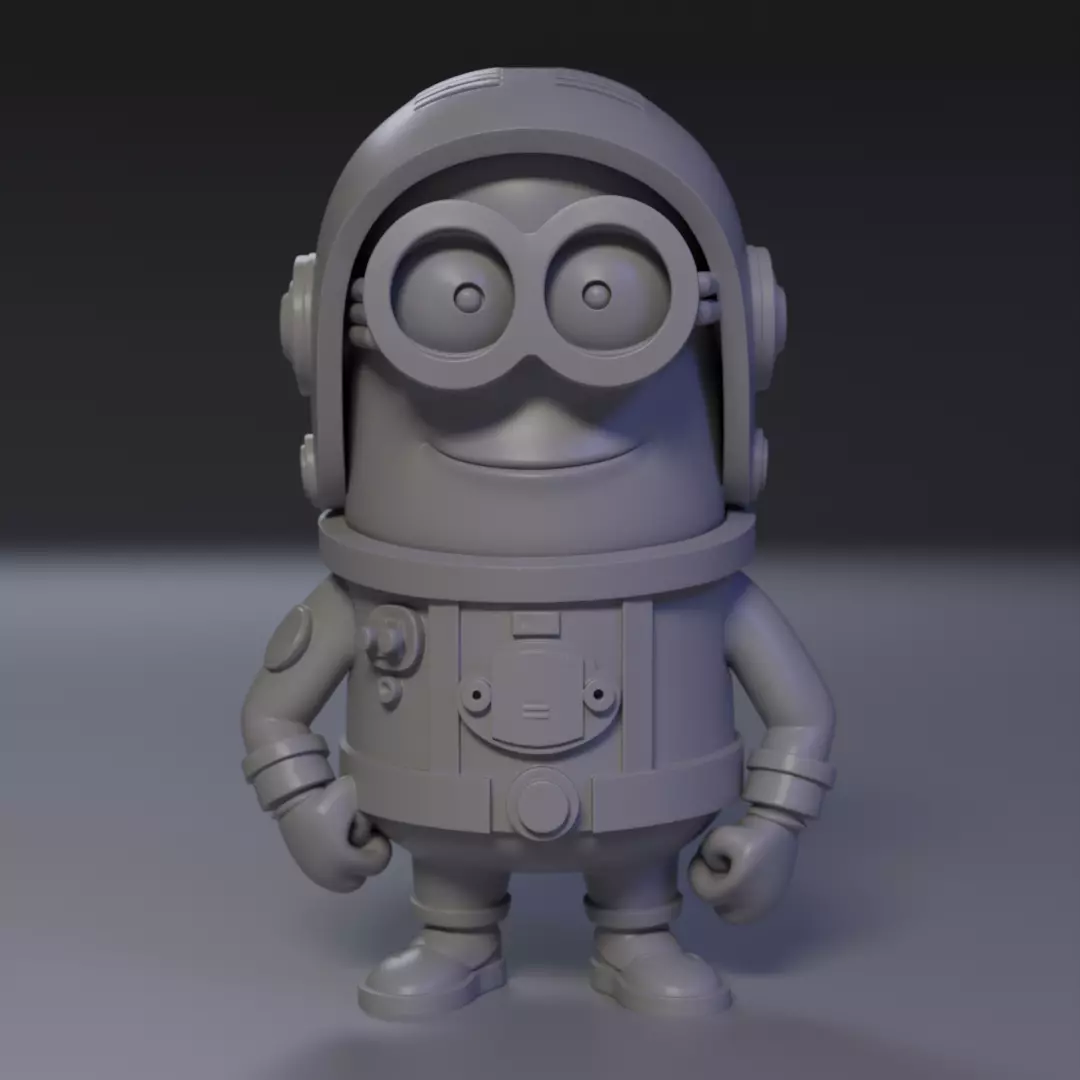 Minion Astronaut 3D print model_0