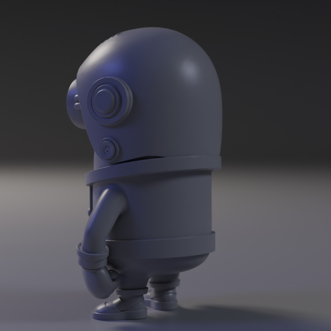 Minion Astronaut 3D print model_3