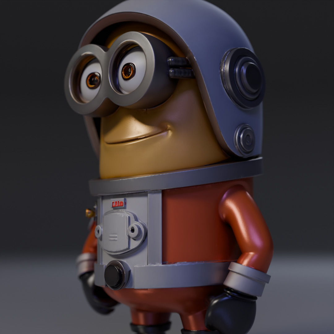 Minion Astronaut 3D print model_11
