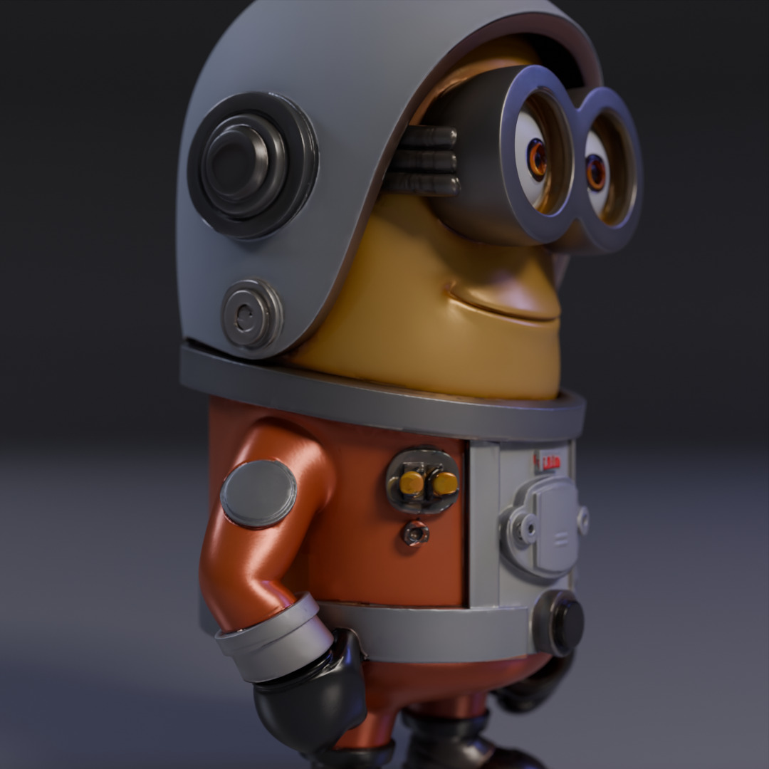 Minion Astronaut 3D print model_12