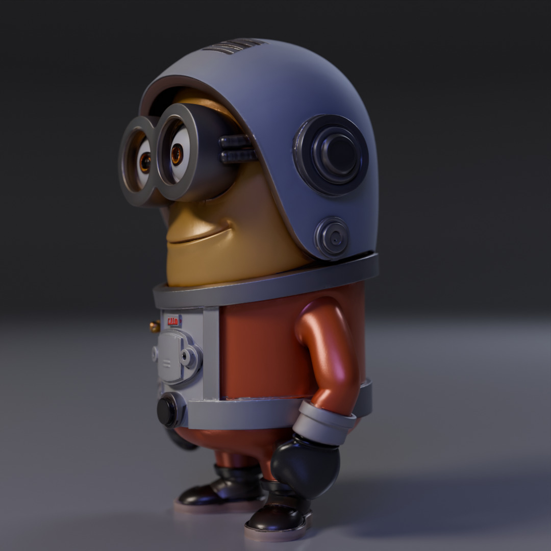 Minion Astronaut 3D print model_7