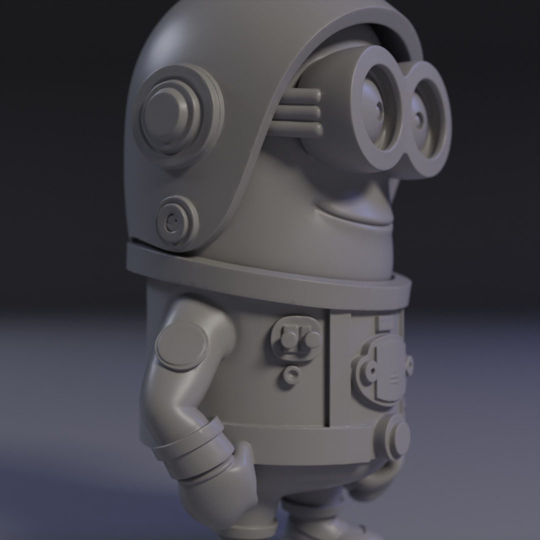 Minion Astronaut 3D print model_5