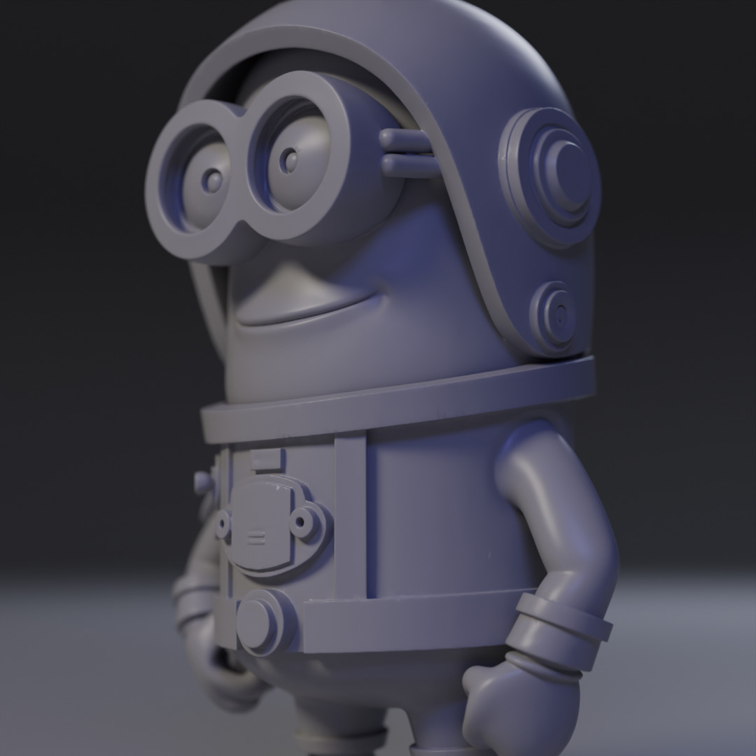 Minion Astronaut 3D print model_4