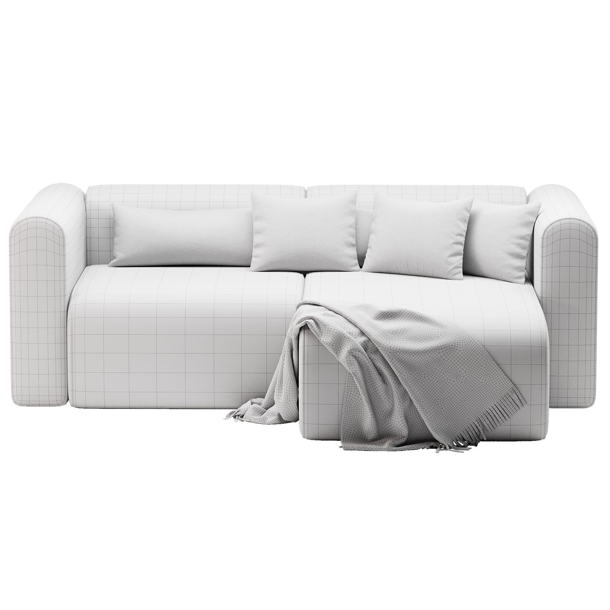 Bangalow Modular Sofa 3D model_4