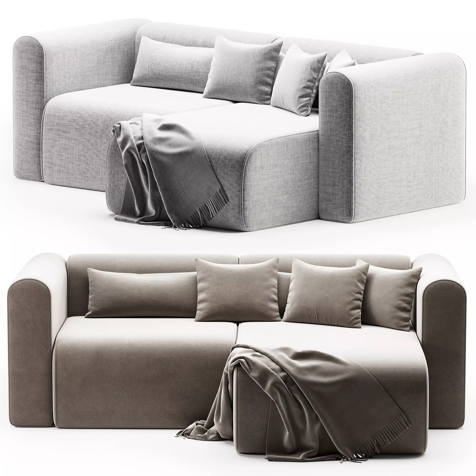 Bangalow Modular Sofa 3D model_0