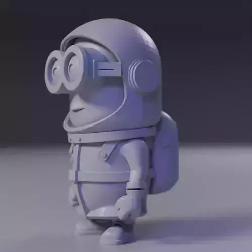 Minion Astronaut 3D print model