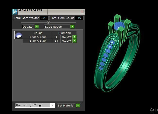 Solitaire Ring For Women 3D print model_19