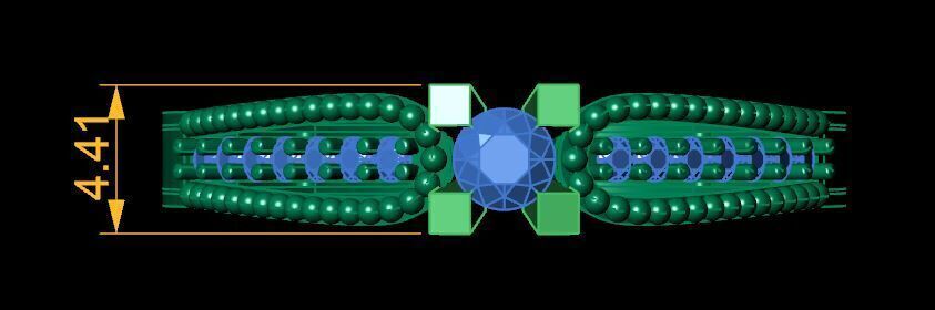 Solitaire Ring For Women 3D print model_22