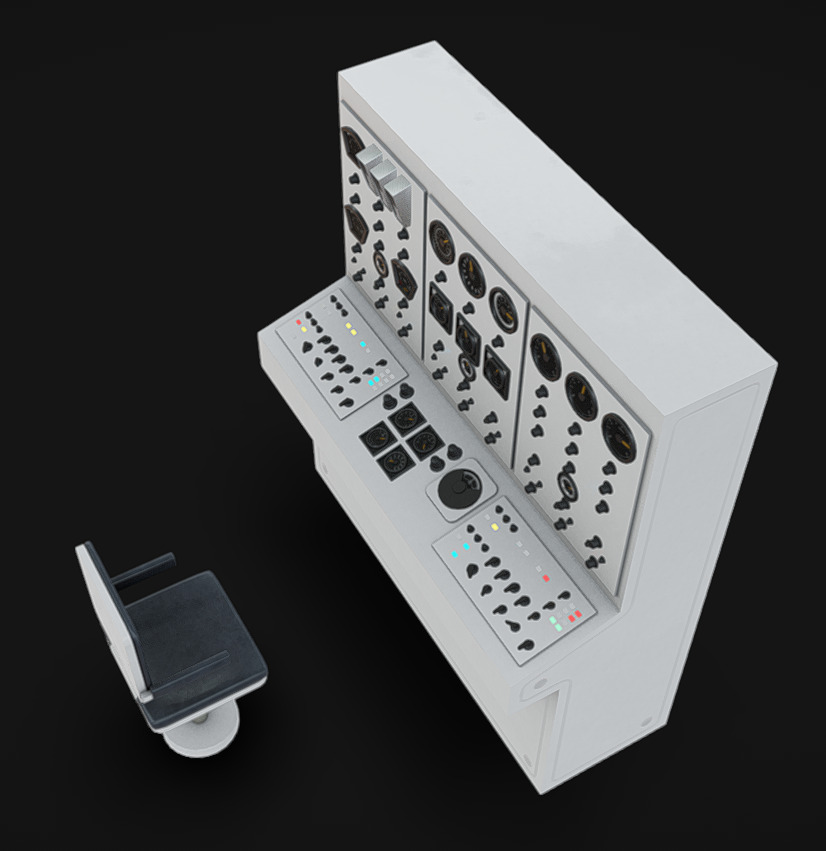 Computer Terminal 03 Low-poly 3D model_5