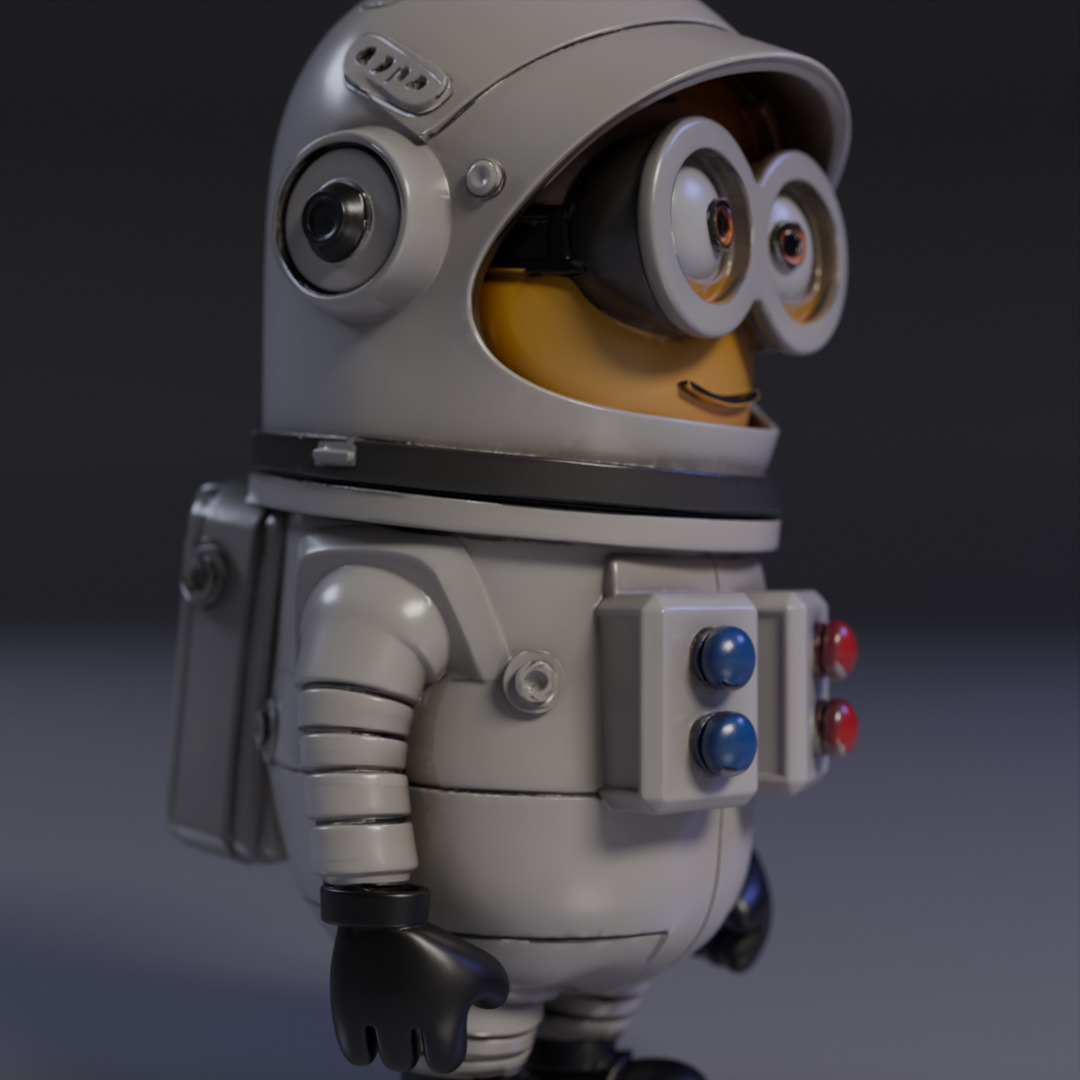 Minion Astronaut 3D print model_12