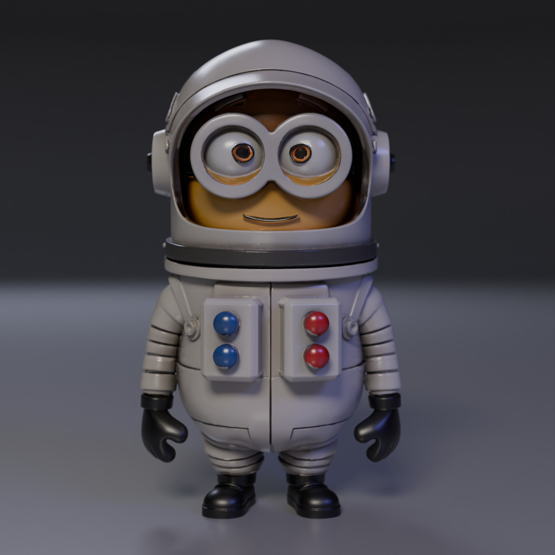 Minion Astronaut 3D print model_8