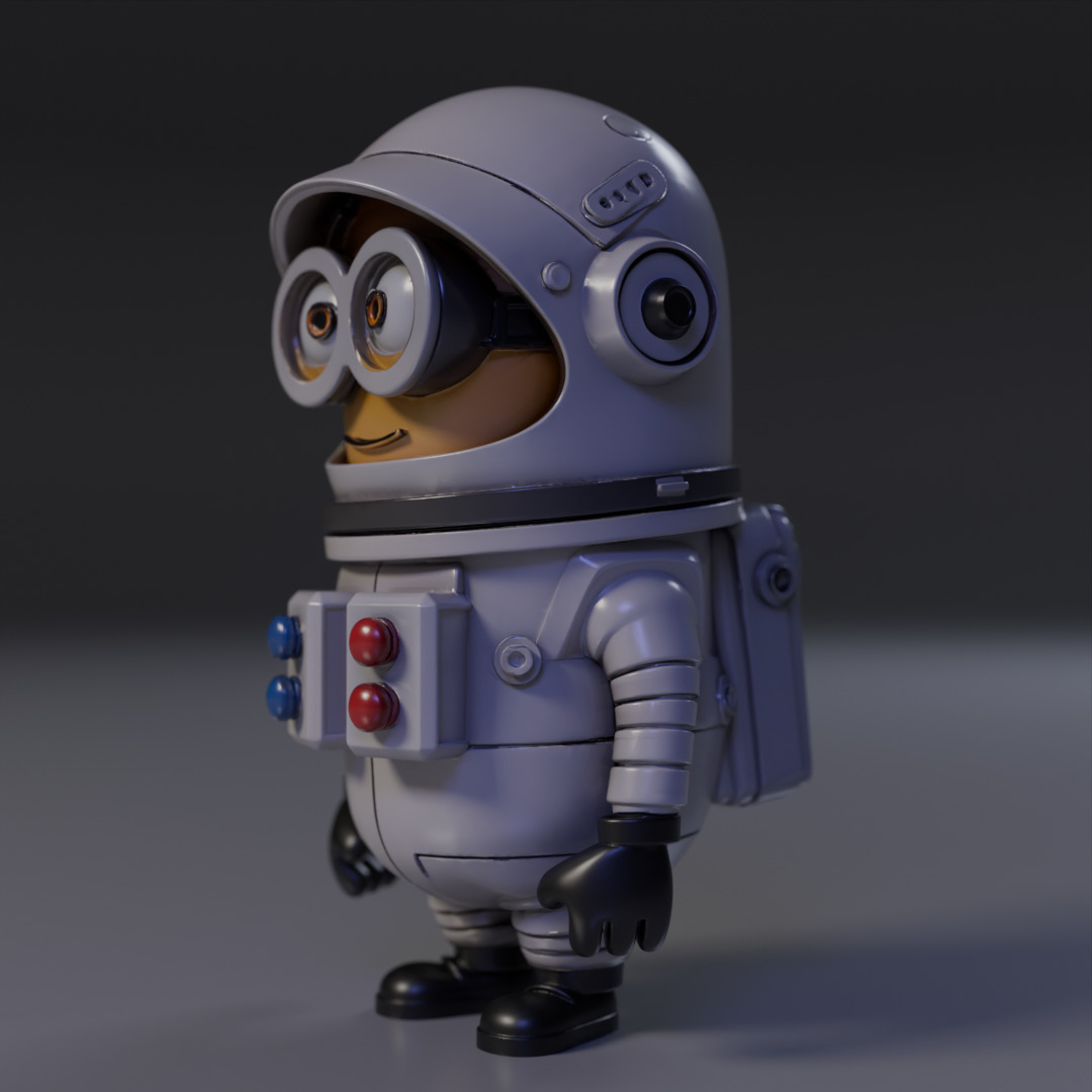 Minion Astronaut 3D print model_7