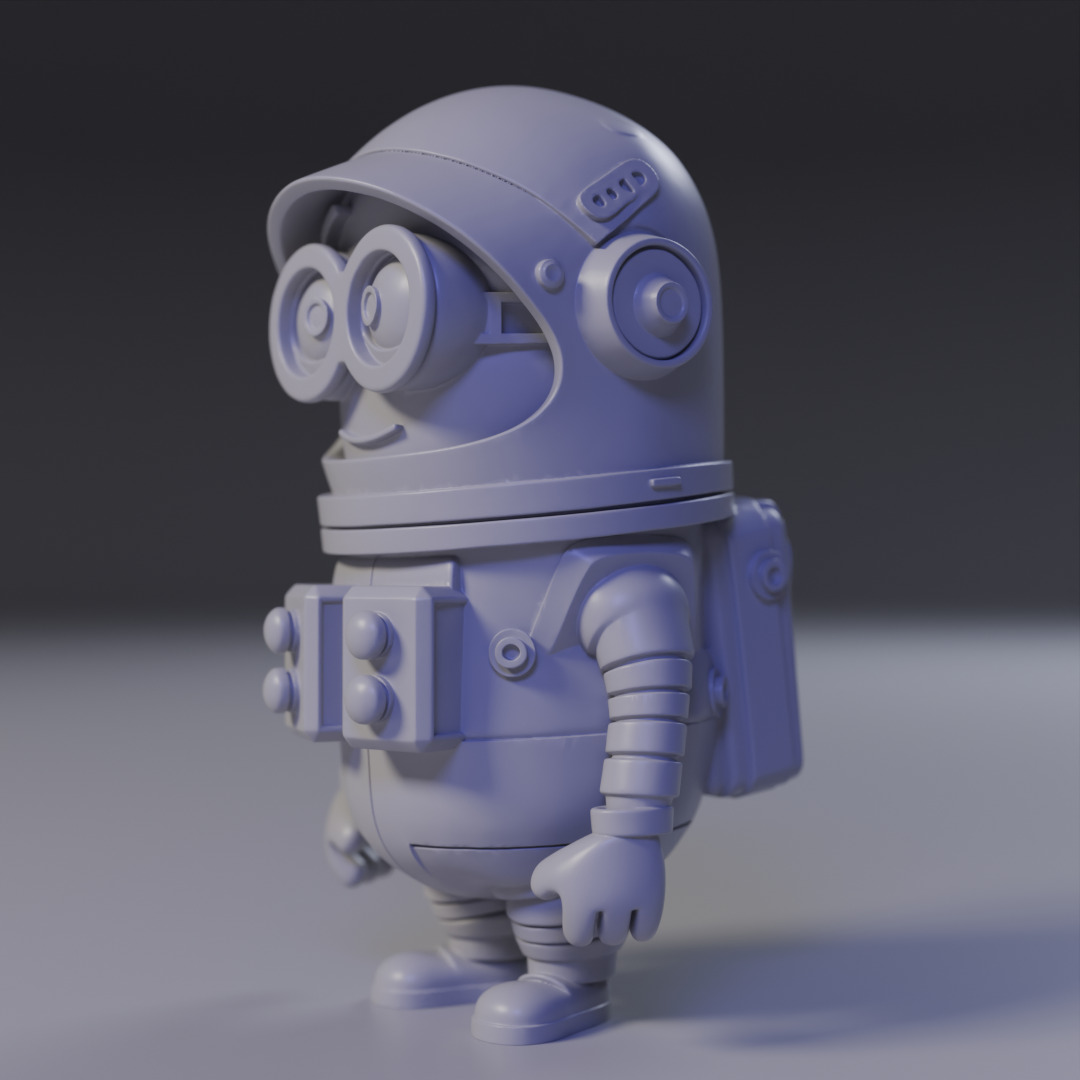 Minion Astronaut 3D print model_1