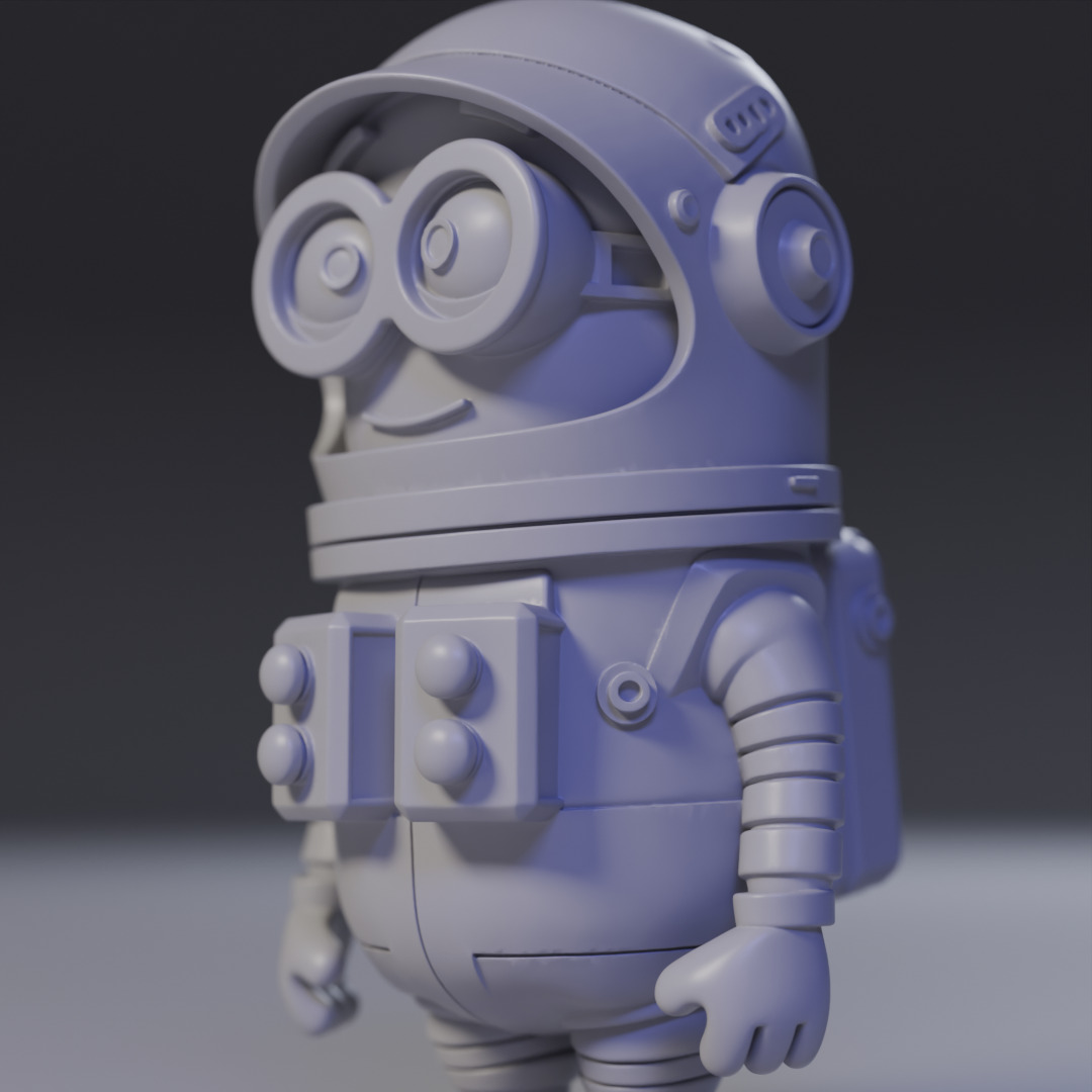 Minion Astronaut 3D print model_4