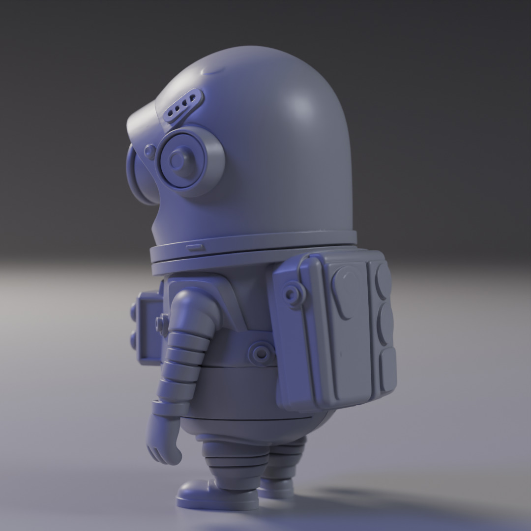 Minion Astronaut 3D print model_3