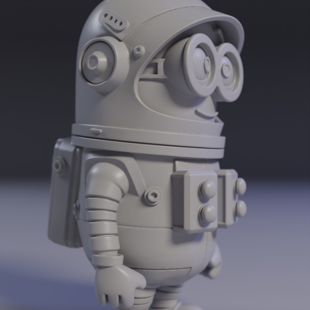 Minion Astronaut 3D print model_5