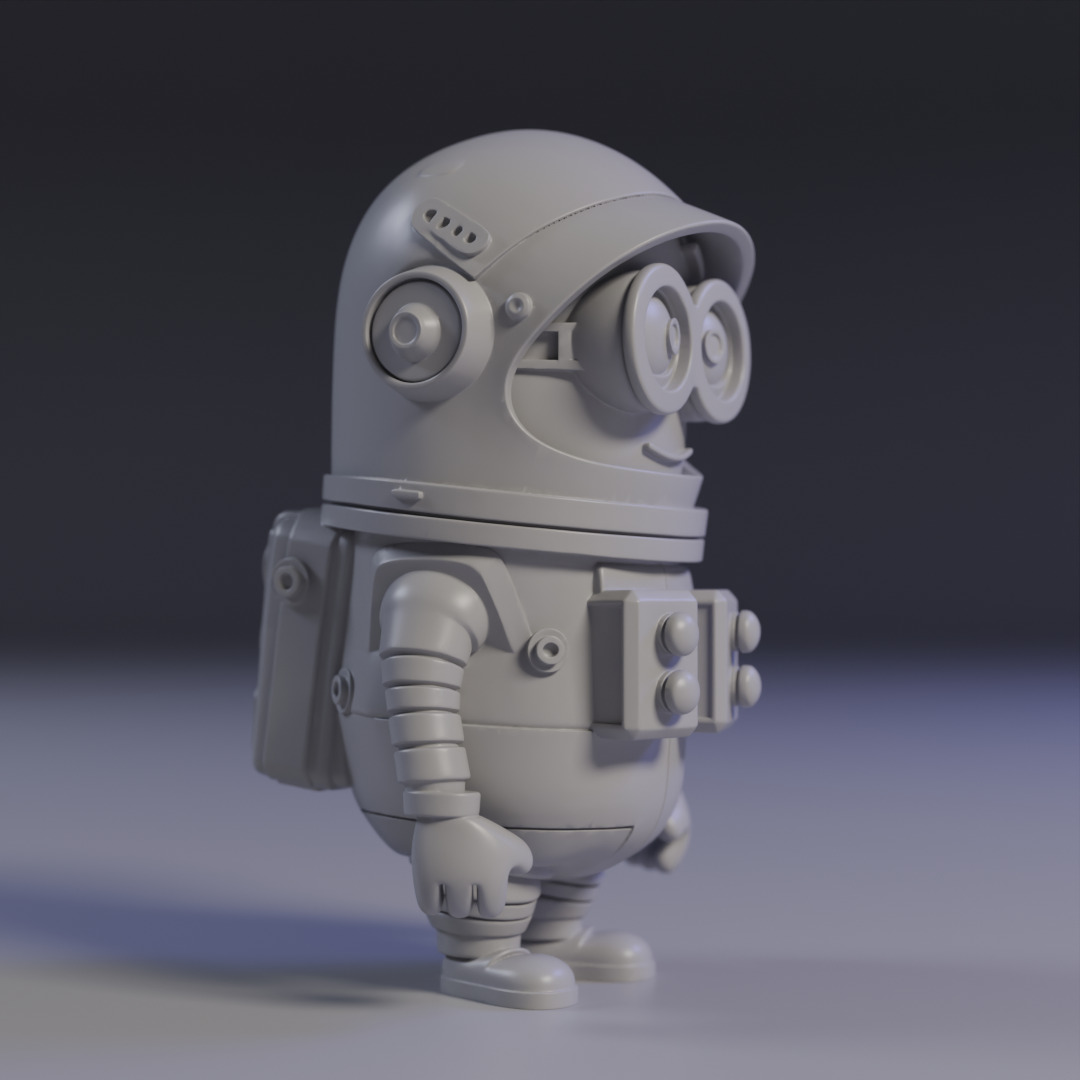 Minion Astronaut 3D print model_2