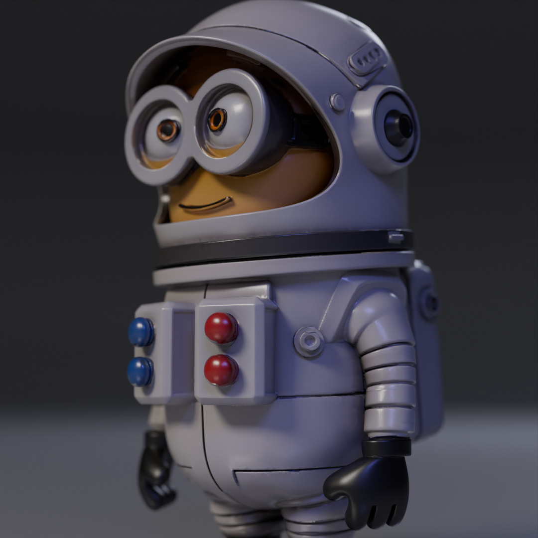 Minion Astronaut 3D print model_11