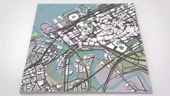 Cityscape Cleveland Ohio United States