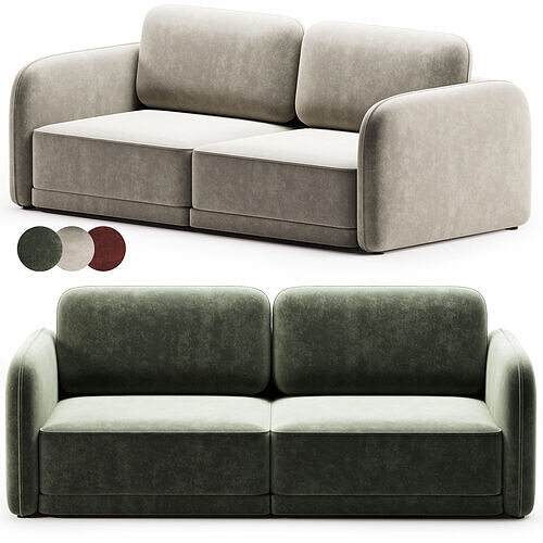 Marley Sofa straight folding By Dantonehome 3D model