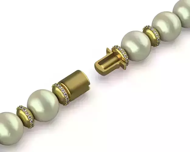 Cylinder Necklace Clasp Box Lock 